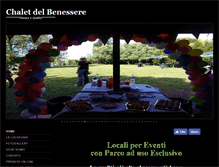 Tablet Screenshot of chaletdelbenessere.com